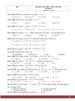 10 đề kiểm tra 1 tiết chương số phức có đáp án