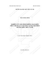 Nghiên cứu giải pháp không gian kiến trúc chung cư cao tầng tại hà nội theo hướng kiến trúc xanh (tt) 