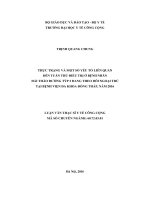 Thực trạng và một số yếu tố liên quan đến tuân thủ điều trị ở bệnh nhân đái tháo đường týp 2 đang theo dõi ngoại trú tại bệnh viện đa khoa đồng tháp 