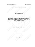 Giải pháp tổ chức không gian dịch vụ công cộng trong nhà ở cao tầng tại hà nội   đến năm 2020 (tt) 