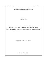 Nghiên cứu tính toán cột bê tông sử dụng cốt cứng dựa theo TCVN 5574 2012 và TCVN 5575 2012 (tt) 