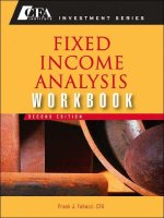 Fixed income analysis workbook 2nd edition 