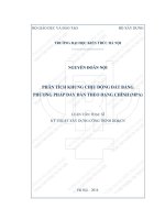 Phân tích khung chịu động đất bằng phương pháp đẩy dần theo dạng chính (MPA) (tt) 