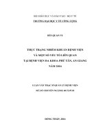 Thực trạng nhiễm khuẩn bệnh viện và một số yếu tố liên quan tại bệnh viện đa khoa phú tân, an giang 