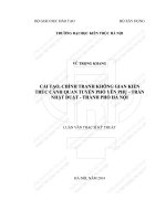 Cải tạo chỉnh trang không gian kiến trúc cảnh quan tuyến phố yên phụ   trần nhật duật   thành phố hà nội (tt) 