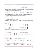 10 đề thi thử THPT quốc gia môn vật lý có đáp án và lời giải