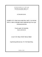 Nghiên cứu tính toán phương thức vận hành tối ưu lưới điện
