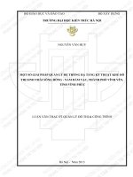 Một số giải pháp quản lý hệ thống hạ tầng kỹ thuật khu đô thị sinh thái sông hồng   nam đầm vạc, thành phố vĩnh yên, tỉnh vĩnh phúc (tt) 