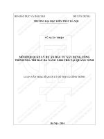 Mô hình quản lý dự án đầu tư xây dựng công trình nhà thi đấu đa năng 5000 chỗ tại quảng ninh (tt) 