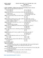 HSG KHXH(Địa) vĩnh tường 2014 2015(l2) 