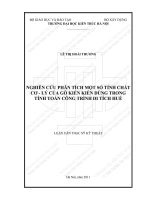 Nghiên cứu phân tích một số tính chất cơ   lý của gỗ kiền kiền dùng trong tính toán công trình di tích huế (tt) 
