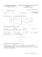 Đề thi môn toán 2018 (p4) có đáp án