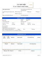 mau cv xin viec hanh chinh nhan su 