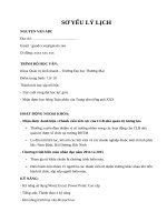 Mẫu cv cho sinh viên mới ra trường