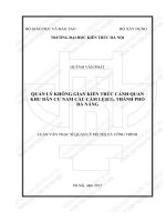 Quản lý không gian kiến trúc cảnh quan khu dân cư nam cầu cẩm lệ(e1), thành phố đà nẵng (tt) 