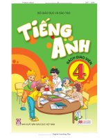 Giáo án tiếng anh lớp 4 chương trình mới bộ giáo dục (unit 1 đến unit 5)