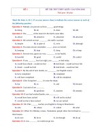 Tuyển chọn 8 đề thi thử THPT quốc gia môn tiếng anh có lời giải và đáp án