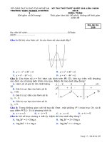 Đề thi thử toán THPT quốc gia 2018 trường THPT thanh chương 1 – nghệ an lần 1 