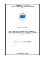 Phân tích năng lực cạnh tranh nghiên cứu so sánh tỉnh kiên giang và các tỉnh lân cận nhằm nâng cao năng lực thu hút đầu tư 
