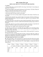 Đề cương cơ sở quản lý tài  nguyên môi trường