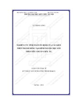 Nghiên cứu tính toán ổn định của cấu kiện thép thành mỏng tạo hình nguội chịu uốn theo tiêu chuẩn châu âu (tt) 