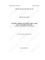 Tổ chức không gian kiến trúc cảnh quan ven sông tô tịch (tt) 