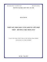 Thiết kế theo khả năng khung liên hợp thép   bê tông chịu động đất (tt) 