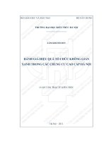 Đánh gía hiệu quả tổ chức không gian xanh trong các chung cư cao tầng tại hà nội (tt) 