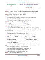 8 đề thi thử THPT quốc gia môn sinh học có đáp án