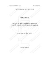 Phương pháp nguyên lý cực trị gauss đối với các bài toán ổn định công trình (tt) 