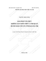 Giải pháp tổ chức không gian kiến trúc cảnh quan huyện đảo cồn cỏ, tỉnh quảng trị (tt) 