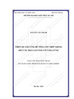 Thiết kế lõi cứng bê tông cốt thép trong kết cấu nhà cao tầng có tầng cứng (tt) 