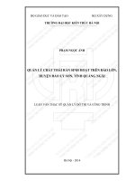 Quản lý chất thải rắn sinh hoạt trên đảo lớn, huyện đảo lý sơn, tỉnh quảng ngãi (tt) 