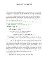 TỔ CHỨC CÁC TRÒ CHƠI TRONG GIÒ HỌC