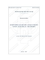 Tổ chức không gian kiến trúc cảnh quan thị trấn tam sơn – huyện sông lô tỉnh vĩnh phúc (tt) 