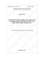 Giải pháp tổ chức không gian kiến trúc cảnh quan khu giáo dục và đào tạo   khu công nghệ cao hòa lạc (tt) 