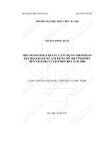 Một số giải pháp quản lý xây dựng theo đồ án quy hoạch chung xây dựng đô thị vĩnh phúc đến năm 2030 và tầm nhìn đến năm 2050 (tt) 