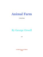 Animal farm (trại súc vật) – george orwell
