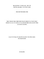 Thực trạng thực hiện một số quy định về an toàn thực phẩm của các cửa hàng ăn tại thành phố long xuyên, tỉnh an giang 