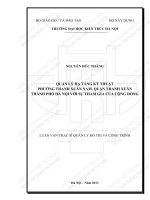 Quản lý hạ tầng kỹ thuật phường thanh xuân nam, quận thanh xuân thành phố hà nội với sự tham gia của cộng đồng (tt) 