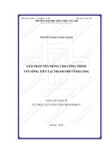 Giải pháp nền móng cho công trình ven sông tiền tại thành phố vĩnh long (tt) 