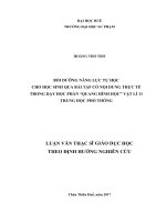 BỒI DƯỠNG NĂNG LỰC TỰHỌC CHO HỌC SINH QUA BÀI TẬP CÓ NỘI DUNG THỰC TẾ TRONG DẠY HỌC PHẦN “QUANG HÌNH HỌC” VẬT LÍ 11 TRUNG HỌC PHỔTHÔNG