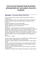  test bank for better business 4th edition by solomon  