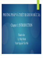 TƯƠNG TÁC CỦA BỨC XẠ VÀ CÁC PHƯƠNG PHÁP GHI ĐO( GAMMA, PRORON, ĐIỆN TÍCH,..)