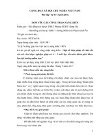 Một số biện pháp tổ chức tốt các trò chơi thực nghiệm giúp trẻ 4 – 5 tuổi học tốt môn khám phá khoa học tại trường mầm non