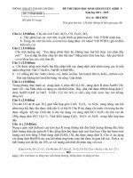 đè, đáp án thi HSG môn hóa 9