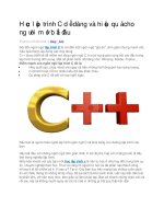 Hoc lap trinh c de dang va hieu qua cho nguoi moi bat dau