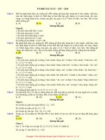 250 bài tập trắc nghiệm chủ đề tổ hợp – xác suất có đáp án và lời giải chi tiết 