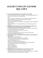 De cuong on tap sinh hoc lop 8  CO LOI GIAI