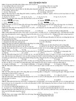 bài tập DIEN PHAN hóa học 12